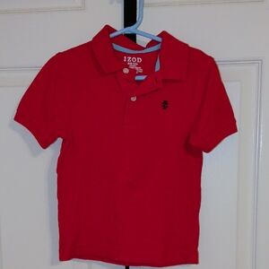 Izod Boys Red Polo with Embroidered Logo